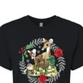 thumbnail image 3 of Disney Bambi - Christmas - Family In The Forest - Juniors Cropped Cotton Blend T-Shirt, 3 of 5
