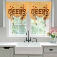 thumbnail image 4 of Orange Deer Balloon Curtains for Bedroom/Front Door/Bathroom, Wildlife Animals Rustic Farmhouse Elk Tie Up Curtains 63 Inch Length Light Filtering Kitchen Curtains Shades for Windows 46"x63", 4 of 8