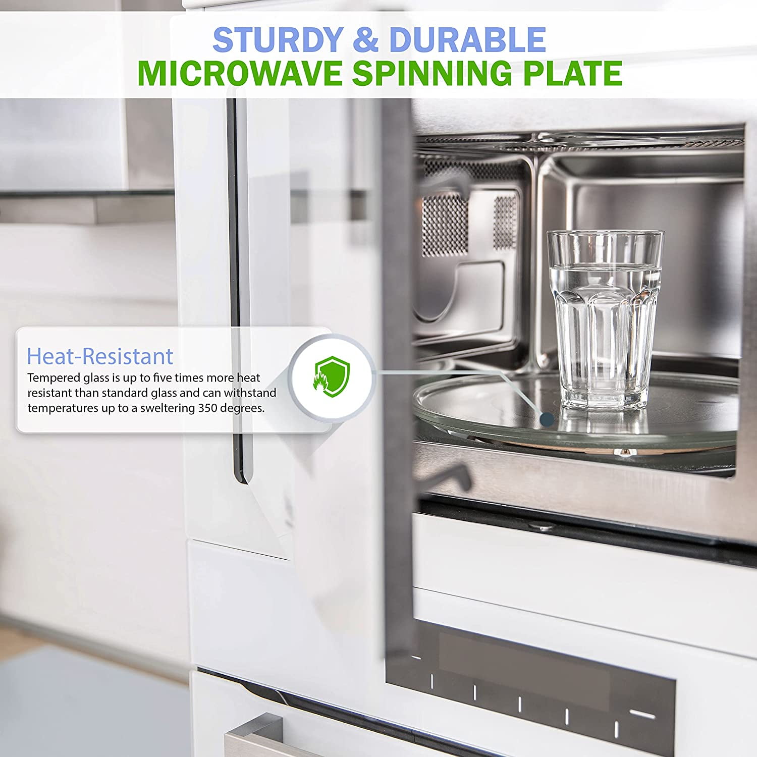 Replacement for Whirlpool W10337247, W11367904 Microwave Glass Tray 12 Inch