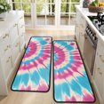 thumbnail image 4 of Kitchen Rugs Sets Of 2,Colorful Tie Dye Mandala Pattern Anti Fatigue Kitchen Mat Rugs Non Slip Washable,Decorative Kitchen Floor Mats for Kitchen,Sink,Laundry,17"x47"+17"x47", 4 of 5