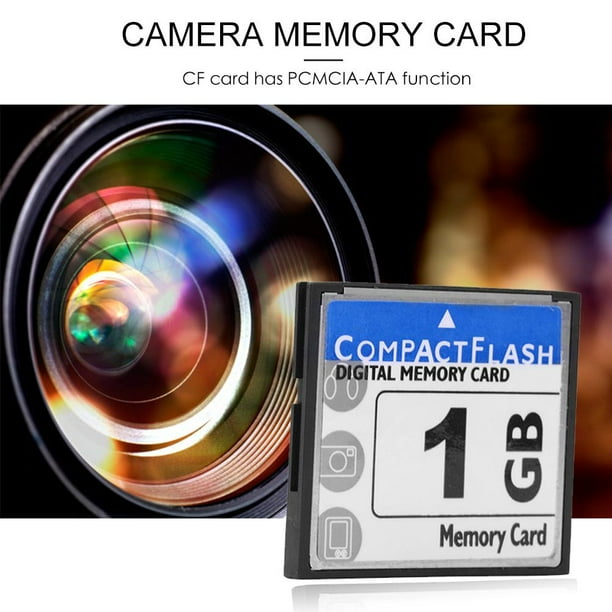 Tarjeta de memoria Flash CF Transcend de capacidad real para cámara digital (1GB)