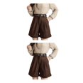 thumbnail image 4 of Guardurnaity Pantalones cortos de pierna ancha de verano para mujer, pantalones cortos sexis de cintura alta para fiesta, banquete y viaje para Type3 NO3, 4 of 4