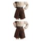 thumbnail image 2 of Jumpingount Pantalones cortos de pierna ancha de verano para mujer, para fiesta, banquete, senderismo, viajes, pantalones de cintura alta, ropa de Type1 NO1, 2 of 4