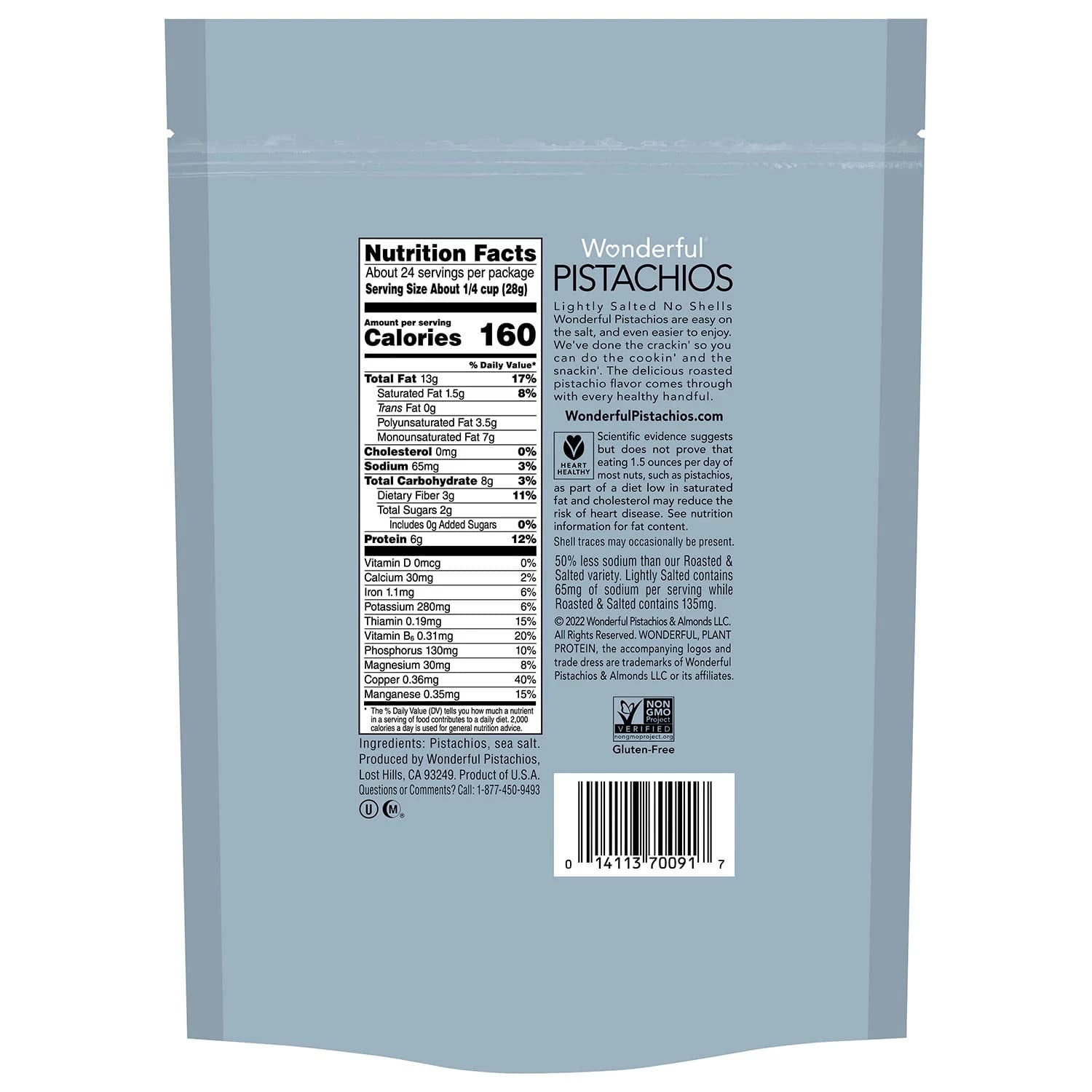 Lightly Salted, No Shells (24 Ounce)