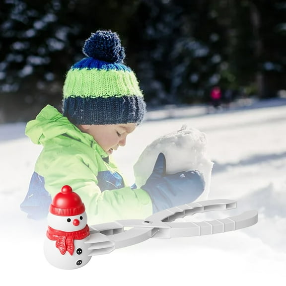 Snowball Maker Tool with Easy Grip Handle for Outdoor Winter and Snowman Building Activities