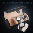 thumbnail image 3 of Brrnoo Rouleau de Montre, Support de Rouleau de Montre Cylindrique à 3 Compartiments Boîte de Rangement pour Bijoux (Noir), 3 of 8