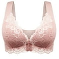 thumbnail image 1 of XZNGL Sports Bra Front Closure Womens Sports Front Closure Extra-Elastic Breathable Lace Trim Bra, 1 of 7