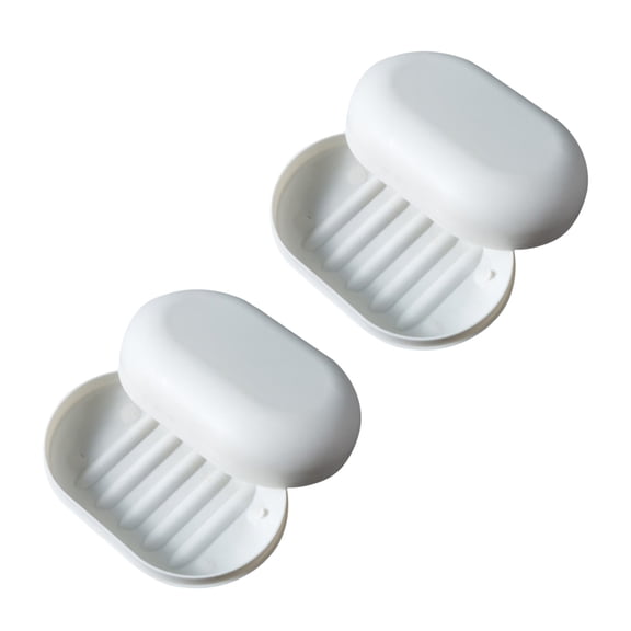 2pcs Soap Box Holder Travel, Travel Handmade Soap Box, Super Sealed Soap Box With Lid, Leak Proof With Lid, Soap Holder Case For Kitchen Sink