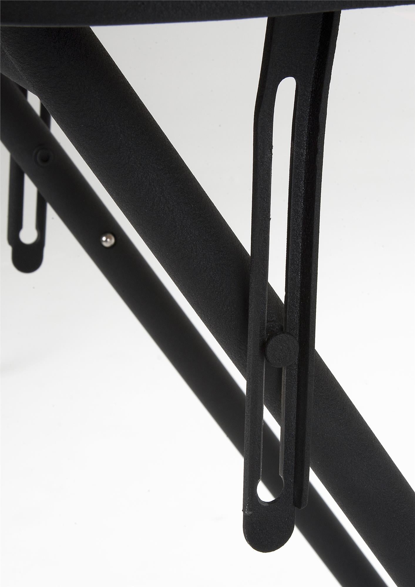 20" x 48" Adjustable Height PVC Top Table, Black