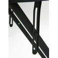 20" x 48" Adjustable Height PVC Top Table, Black