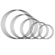 thumbnail image 1 of Juego de 20 Anillos Metálicos para Manualidades, 5 Tamaños para Hacer Coronas, Atrapasueños y Decoraciones DIY., 1 of 8