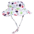 thumbnail image 1 of Gorro de playa ajustable, sombrero de cubo, unisex, para bebé, niña, niños al aire libre, sombrero de cubo, triángulo rojo S, 1 of 5