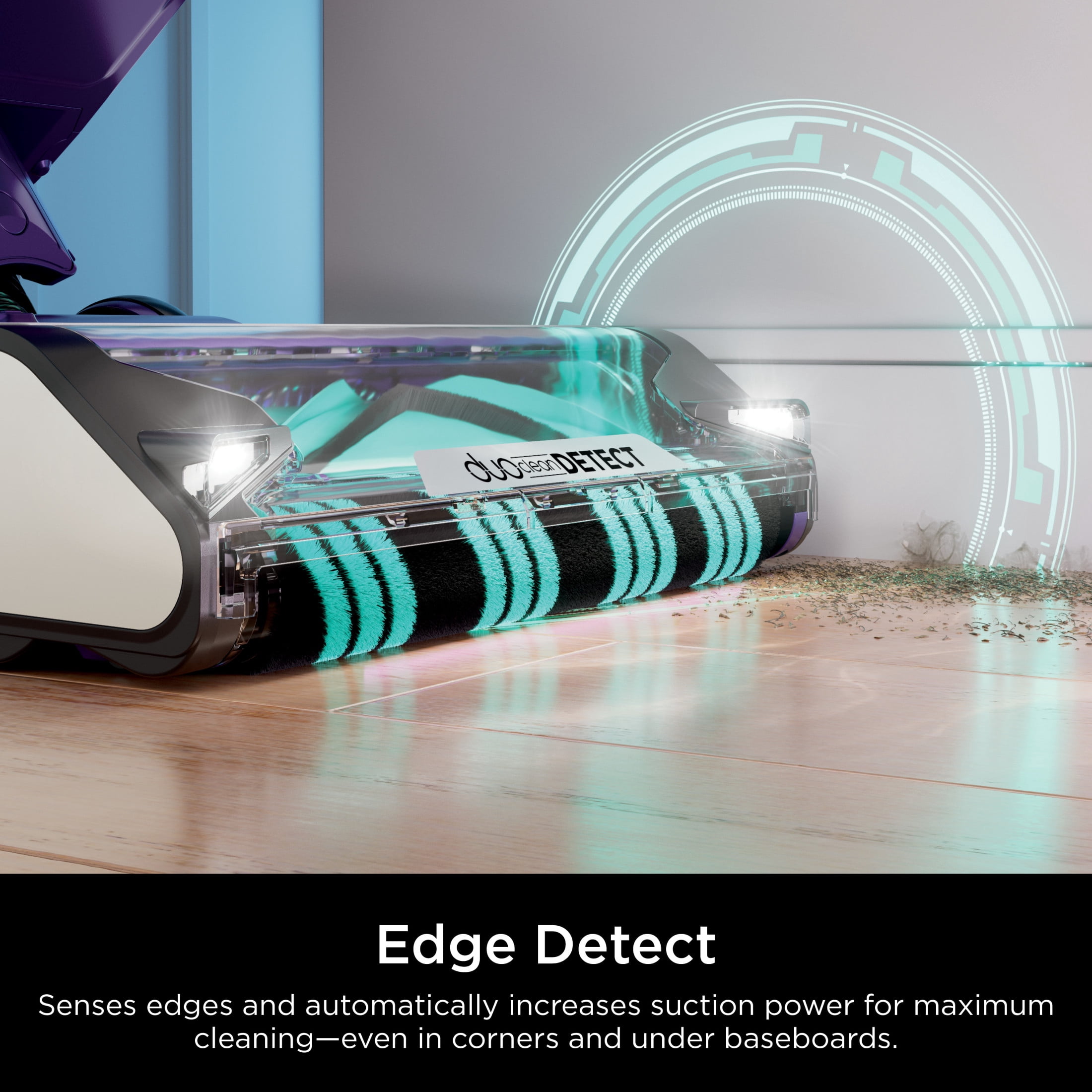 Shark PowerDetect Upright Vacuum, Pet Friendly, DuoClean Detect Technology, Self-Cleaning Brushroll, Purple AZ4002