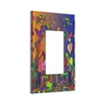thumbnail image 2 of ZICANCN Outlet Covers Wall Plate, Bees Flowers Line Art Light Switch Cover Decorative, Duplex Toggle Combo 1-Gang, 2 of 9