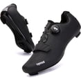 thumbnail image 2 of Zapatillas de ciclismo para mujeres y hombres, zapatillas de ciclismo SPD de carretera con cordones giratorios con aspecto SPD compatible, zapatillas de pelotón con tacos para montar en bicicleta Delt, 2 of 4