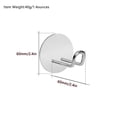 thumbnail image 3 of BE-TOOL Razor Holder for Shower, 304 Stainless Steel Hanging Wall Metal Hooks Shower Hook for Home Bathroom, Double-Sided Adhesive Silver, 3 of 5