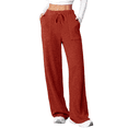thumbnail image 2 of Women's Pants Fashion Casual Pants For Women Ladies' Autumn/Winter New Solid Color Strip Pocket Elastic Casual, 2 of 4
