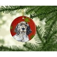 thumbnail image 2 of Carolines Treasures LH9322-CO1 English Setter Red Snowflake Holiday Christmas Ceramic Ornament, Multicolor, 2 of 3