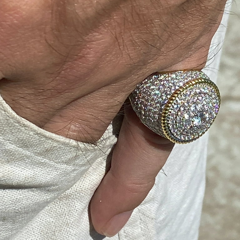 Mens gold shop plated pinky ring