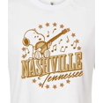 thumbnail image 3 of Peanuts - Snoopy Nashville Tennessee - Juniors Cropped Graphic T-Shirt, 3 of 6