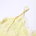 thumbnail image 7 of Stichou Womens Lace Trim Satin Tank Top V Neck Silk 2026 Trendy Camisole Tops Asymmetrical Backless Spaghetti Strap Cami Tops Yellow L, 7 of 7