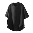 thumbnail image 4 of UAMVSH Big and Tall T Shirts for Men Breathable V Neck Short Sleeve Tops Oversized Casual Textured Summer Tees Beach Vacation Outifts, 4 of 7