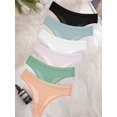 thumbnail image 2 of 6 Piezas Bragas T-Back Canalé Sin Costuras Multicolor-5, 2 of 15