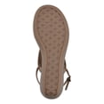 thumbnail image 2 of AEROSOLES Comfortable Women's Wedge Tan Floral Cut Outs in Faux Leather Sandal, 2 of 6
