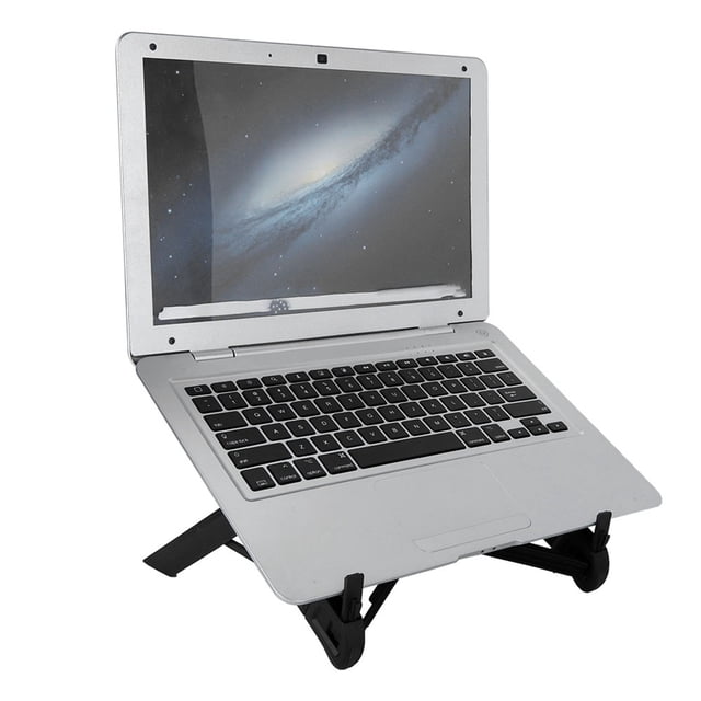 K7 Folding Laptop Table Lap Computer Tray Stand Bracket Holder Small & Light Adjustable Height 10.1-18.4 Inch Laptop