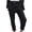 Black-01, variant on REALiKUN Wide Leg Denim Pants for Women Elastic Waist Pants Solid Color Button Pant Summer Casual Pants Dressy Comfy Pants