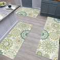 thumbnail image 6 of Farmhouse Kitchen Rugs Sets of 3, Boho Non-Slip Kitchen Mats for Floor, Kitchen Runner Rugs Non Skid Washable for Kitchen Entryway Hallway Laundry Room, 6 of 6