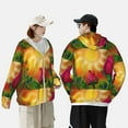 thumbnail image 6 of Kll Rose Psychedelic Print Men'S Women’s Upf 50+ Sun Protection Outdoor Hoodie Jacket Long Sleeve Fishing Hiking Performance Shirt- Xx-Large, 6 of 8
