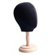 thumbnail image 5 of Soporte de exhibición de sombreros con modelo de cabeza de maniquí, estante de almacenamiento portátil para gorras de modelos cosméticos cabeza negra, 5 of 9