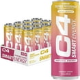 thumbnail image 3 of C4 Smart Energy Drink, Tropical Passionfruit Flavor, Zero Sugar, Carbonated, 12 oz can (12 Pack), 3 of 8