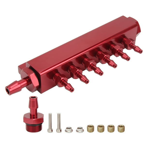 Fuel Gas Wastegate Vacuum Manifold,6 Port Vacuum Block Vacuum Manifold