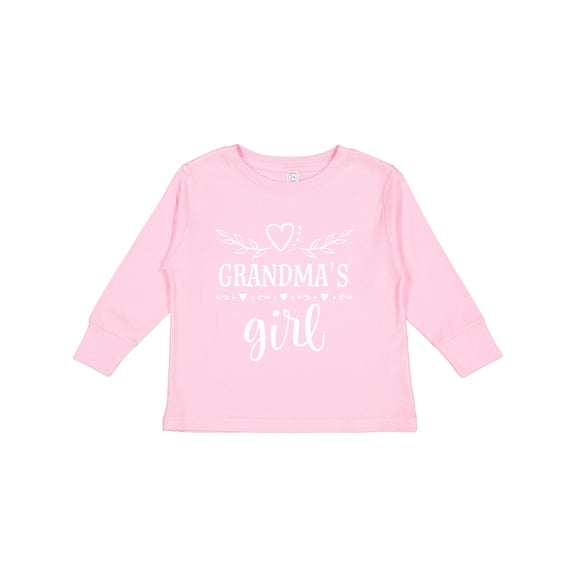 Inktastic Grandma Girl for Granddaughter Girls Long Sleeve Toddler T-Shirt