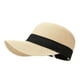 thumbnail image 2 of Sombrero de playa de verano con protección solar, transpirable, ideal para acampar, festivales, pesca y piscina. Beige, 2 of 9