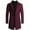 A_ Wine, variant on Fashion YLSDY Men's Trench Coat Wool Blend Slim Fit Top Coat Single Breasted Business Overcoat Blends Coat Jacket Suit with Pocket Black XL