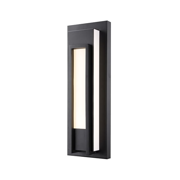 18W 1 Led Outdoor Wall Sconce In Modern Style-20.25 Inches Tall And 7 Inches Wide Z-Lite 520M-Bk-Led