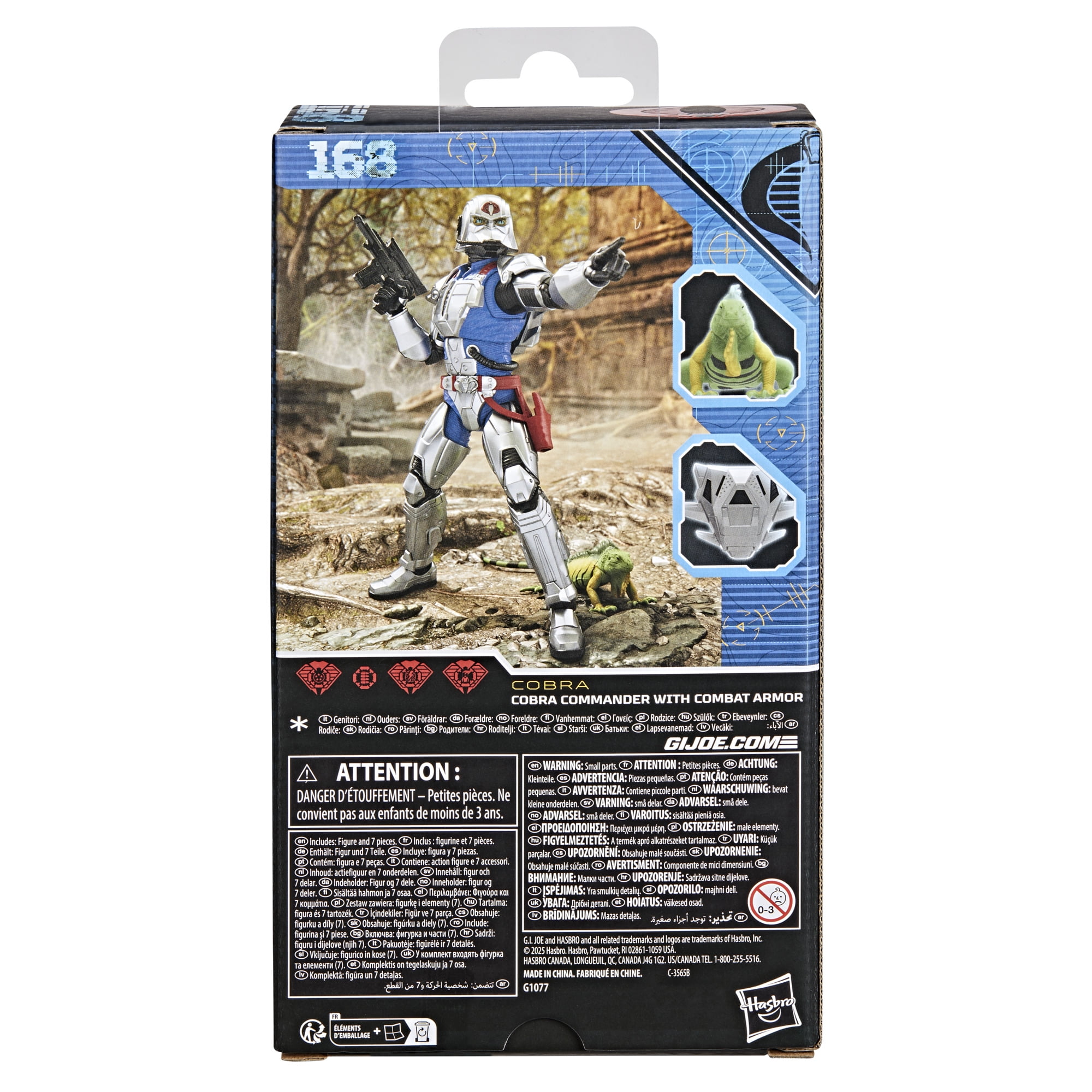 G.I. Joe Classified Series #168, Cobra Commander With Combat Armor, 6 Inch Action Figure