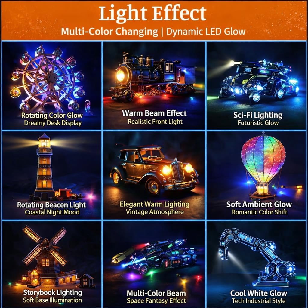 Mini LED Lights 10 Pack, Battery Powered Spot Lamps with Batteries, Micro Lights for DIY Crafts, Models, Display Case, Decorative Lighting,Warm White