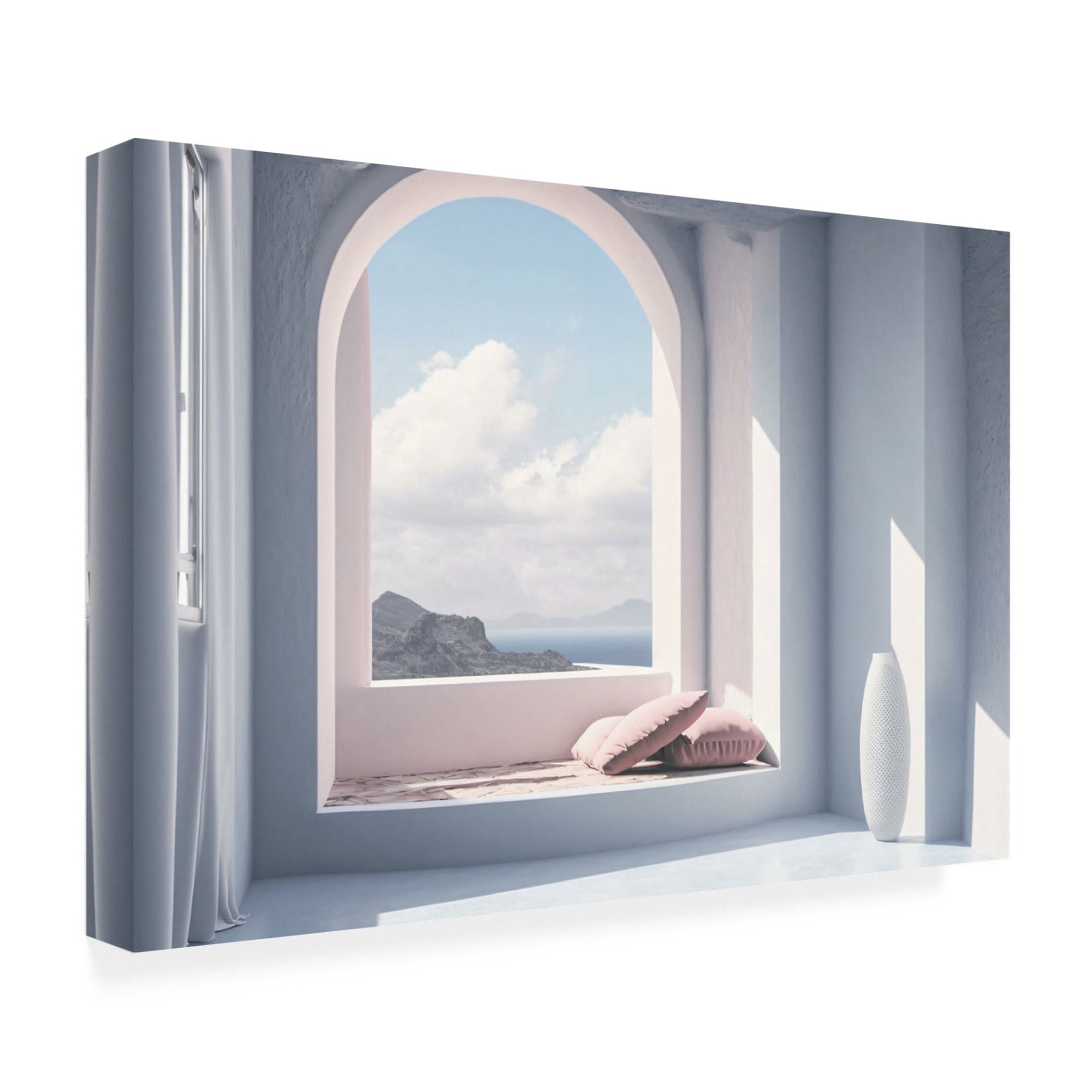 Canvas Wall Art - Ray Heere 'Architectural Photography Balconies 1' Wall Art for Living Room, Bedroom, or Office Décor by Trademark Fine Art - 24 x 16 Inches