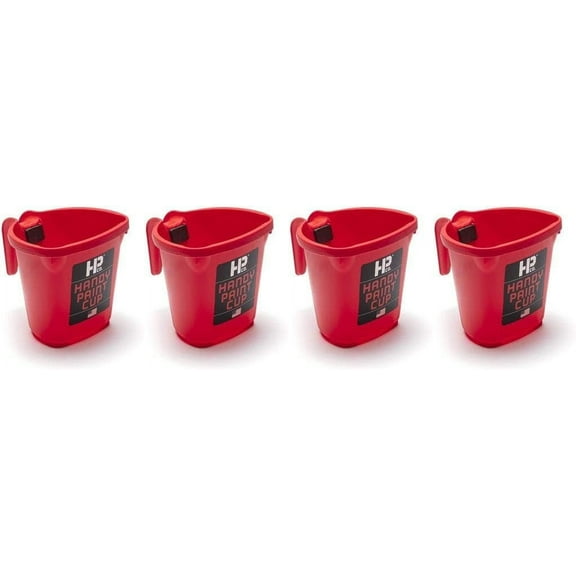 HANDy Paint Pail Handy Paint Cup 1500-CC - Red - 4 Pack