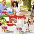 thumbnail image 2 of Juego de Recipientes para Alimentos 12 PIEZAS, CEWOOS Recipientes de Alimentos con Tapa a Prueba de Fugas Apto para Microondas Nevera Cocina - Aprobado por la FDA y LFGB - Sin BPA, 2 of 7