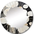 thumbnail image 2 of Designart " Fusion II" Abstract Collages Round Wall Mirror - Modern Oval Printed Decorative Oversized Mirror - Multiple Color Options, 2 of 4