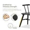 thumbnail image 5 of Furniture of America Rusenta Spindle Back Solid Wood Side Chairs, Set of 2, Black, 5 of 11