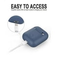 thumbnail image 3 of 3 in 1 AirPods Silicone Case Cover Protective Skin for Apple Airpod black, 3 of 8