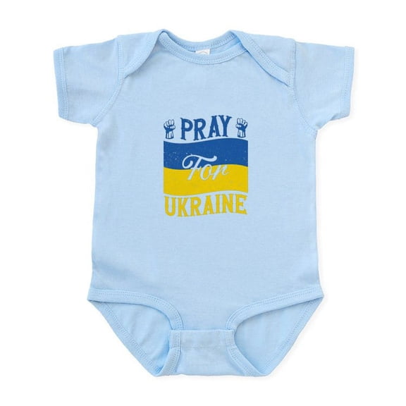 CafePress - Pray For Ukraine Body Suit - Baby Light Bodysuit, Size Newborn - 24 Months