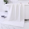 thumbnail image 1 of Xiao Hua toallas de algodón puro con textura de gofre, multiusos para baño, gimnasio, ducha, deportes y como toalla. Resiste diversas situaciones sin esfuerzo. 70 x 140 cm (Blanco), 1 of 5