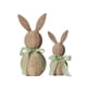 thumbnail image 2 of 2 piezas de adorno de conejo de Pascua tejido, figura de conejo, adorable decoración de Pascua Verde, 2 of 8